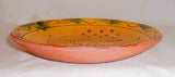 1986 Breininger Redware Sgraffito Decorated Pie Plate American Spread Wing Eagle