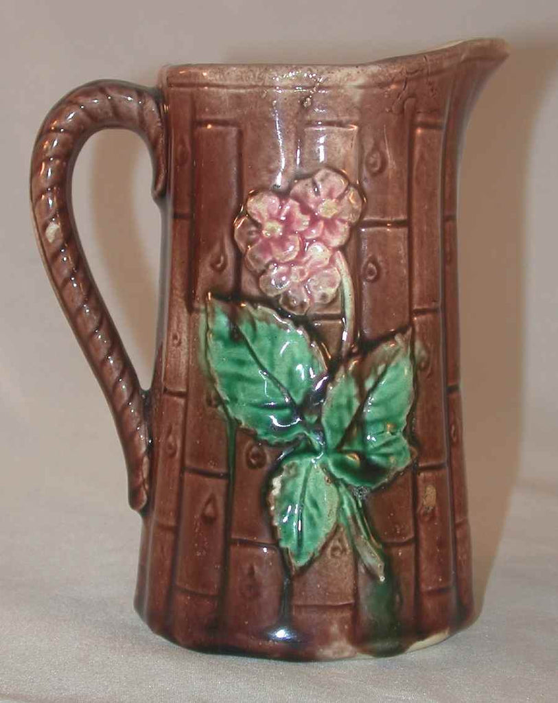 Vintage cheapest Large Pitcher for Decor Only ,Brown , Lion & Flower Design Sell As Is