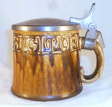 Heavy German Stoneware 0.5 Liter Stein Pewter Lid By Reinhold Merkelbach 2026