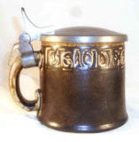 Heavy German Stoneware 0.5 Liter Stein Pewter Lid By Reinhold Merkelbach 2026