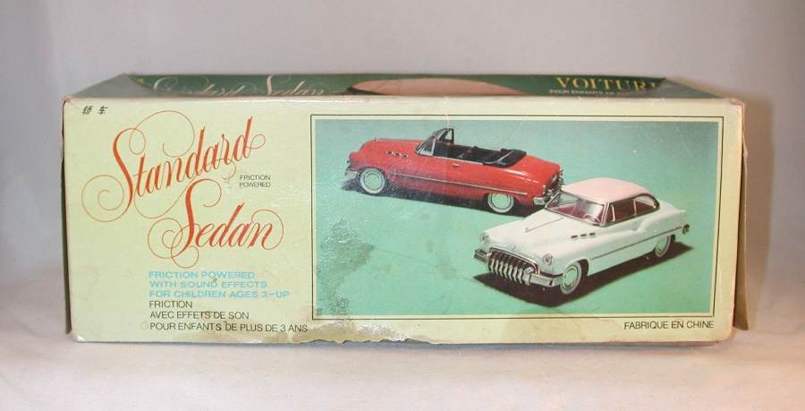 Vintage 1950a Buick Standard Sedan Friction Toy with Sound Effect In  Original Box