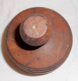 Antique Primitive Plunger Type Butter Mold Beautiful Wheatsheaf Design