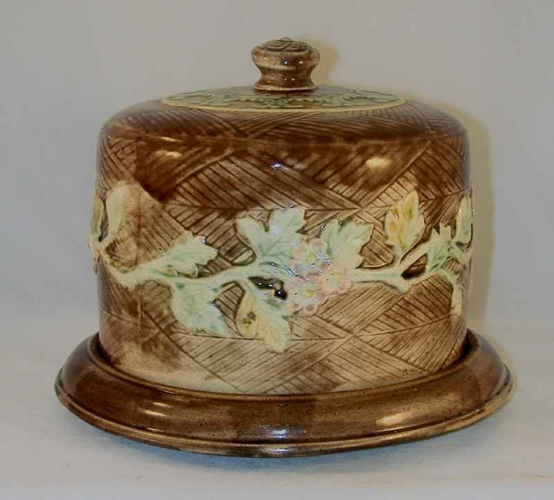 Antique majolica cheese dishes are genuine keepers