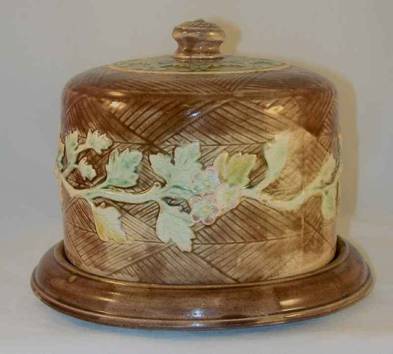 Antique majolica cheese dishes are genuine keepers