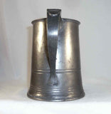 Antique Quart Pewter Tankard Mug Marked Chester Co. EXDC Fleur-de-lis Imperial