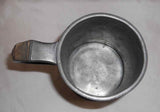 Antique Quart Pewter Tankard Mug Marked Chester Co. EXDC Fleur-de-lis Imperial