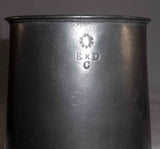 Antique Quart Pewter Tankard Mug Marked Chester Co. EXDC Fleur-de-lis Imperial