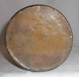 Antique Stoneware Crock Salt Glazed and Decorated Cobalt Blue on Brown Design