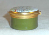 Beautiful Crummles & Co. England Enameled Oval Box Colorful Williamsburg Inn