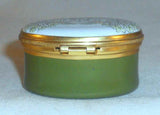Beautiful Crummles & Co. England Enameled Oval Box Colorful Williamsburg Inn