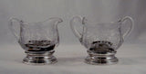 Glass Creamer and Sugar