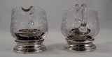 Glass Creamer and Sugar