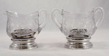 Glass Creamer and Sugar