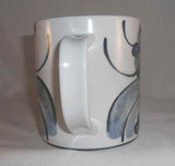 1974 Royal Copenhagen Large Annual Mug Sterling Silver Medallion Crowned AM Mark