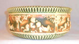 Beautiful Circa 1915 Roseville Pottery Donatello Pattern Nine Inch Console Bowl
