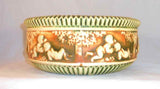 Beautiful Circa 1915 Roseville Pottery Donatello Pattern Nine Inch Console Bowl