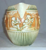 Beautiful Circa 1915 Roseville Pottery Donatello Pattern Six Inch Large Pitcher