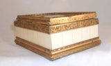 Dresser Box Ormolu Edges Velvet Interior Miniature Vatican St. Peter Basilica