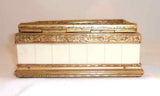 Dresser Box Ormolu Edges Velvet Interior Miniature Vatican St. Peter Basilica
