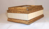 Dresser Box Ormolu Edges Velvet Interior Miniature Vatican St. Peter Basilica