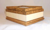Dresser Box Ormolu Edges Velvet Interior Miniature Vatican St. Peter Basilica