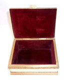 Dresser Box Ormolu Edges Velvet Interior Miniature Vatican St. Peter Basilica