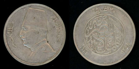 20 Piastres King Fuad