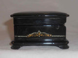 Hand Painted Fedoskino Russian Lacquer Box Reading The Tealeaves By Shchabunin