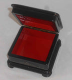 Hand Painted Fedoskino Russian Lacquer Box Reading The Tealeaves By Shchabunin