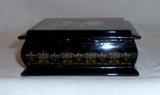 1995 Hand Painted Fedoskino Russian Lacquer Box Girl at the Stove By Vragova