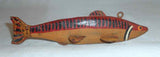 Beautiful Vintage Carved Wood and Metal Polychrome Painted Folk Art Fish Decoy
