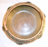 "Rare" 1924 Roseville Pottery Brown 7" Round Console Bowl Florentine Pattern