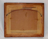 Folk Art Ink Water Color on Paper Fraktur Mermaid Bow & Arrow Garnett B. French