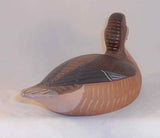 1977 Painted Carved Wood Decorative Mallard Hen Decoy Glass Eyes By WL Gable