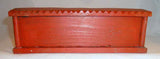 977 Walter & June Gottshall Carved Painted Wood Comb Box Brown Cat Crouching