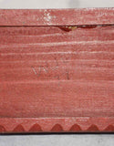 977 Walter & June Gottshall Carved Painted Wood Comb Box Brown Cat Crouching