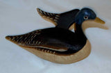 Folk Art Painted Hand Carved Wood Goose w/ Spread Wings Walter & June Gottshall