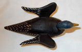 Folk Art Painted Hand Carved Wood Goose w/ Spread Wings Walter & June Gottshall