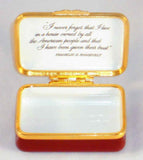 Halcyon Days Enamels England Box USA White House No. 93/200 Horchow Collection