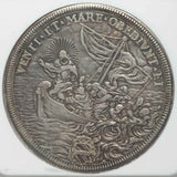 1678 Large Silver Coin Italian Papal State Piastra Pope Innocent XI Ann III VF35