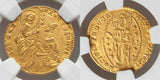 1341-1354 Gold Coin Venice Italy Ducat or Zecchino Andrea Dandolo Fr. 1221 AU 58