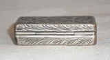 Antique Silver Pill Box Nice Scroll Design with Flowers Marked 31 Italy 800