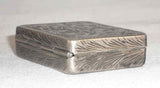 Antique Silver Pill Box Nice Scroll Design with Flowers Marked 31 Italy 800