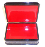 Footed Kholui Russian Lacquer Box Miniature Scene From Fairy Tale Signed Pyetrov