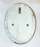 1930s Hubley Cast Iron Flower Basket Shaped Doorknocker with Ribbon on Top