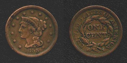 1855 Large Cent