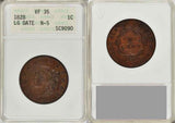 Beautiful 1828 Large Date Matron Head Large Cent ANACS Very Fine 35
