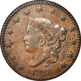 Beautiful 1828 Large Date Matron Head Large Cent ANACS Very Fine 35
