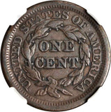Beautiful 1847 Liberty Head Braided Hair Design Large Cent NGC Graded VF 30 BN