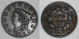 1818 Coronet Head Liberty Head Facing Left Large Cent Nicely Toned Very Fine